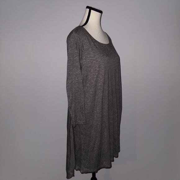 Fever Gray High-low hem tunic Top womens Size Large - Picture 3 of 6